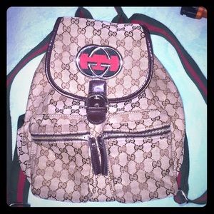 Gucci drawstring backpack